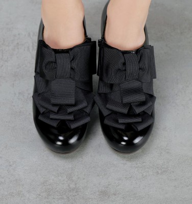 L-CATAME PATENT BLACK CHiE MIHARA chaussures