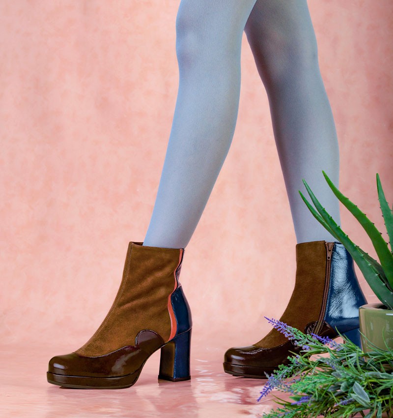 Chie Mihara DENI BROWN boots Fall Winter Collection