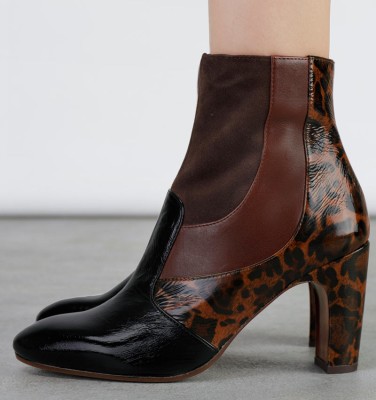 ETUSA BLACK & BROWN CHiE MIHARA boots