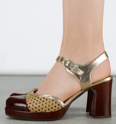 DELIVER BROWN CHiE MIHARA zapatos