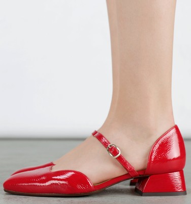 Chie Mihara Fiza 70mm leather pumps - Red