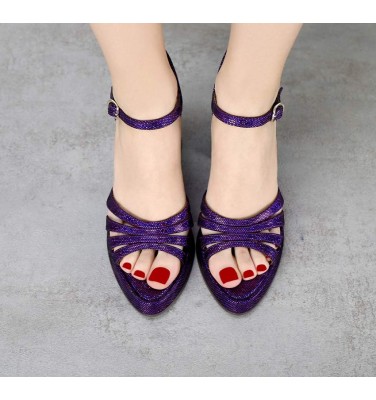Deep purple sandals deals