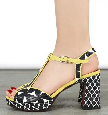 KEDUNI BLACK & WHITE CHiE MIHARA sandals