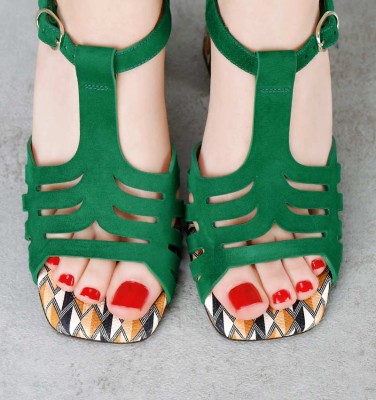 PESCA GREEN CHiE MIHARA sandals