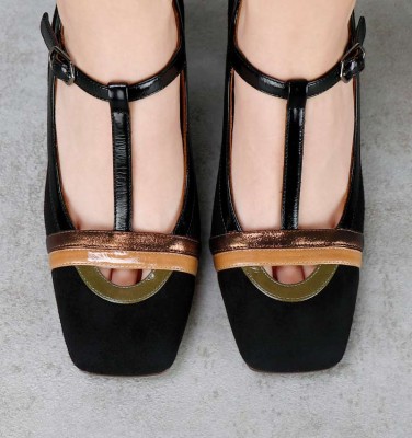 ODAINA BLACK CHiE MIHARA shoes