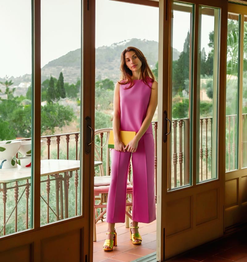 PANTALON BIBA ROSA