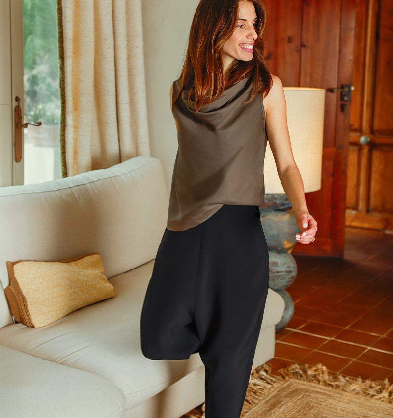 PANTALONI BOATE NERO