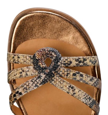 WEISHO BROWN & NUDE CHiE MIHARA sandals