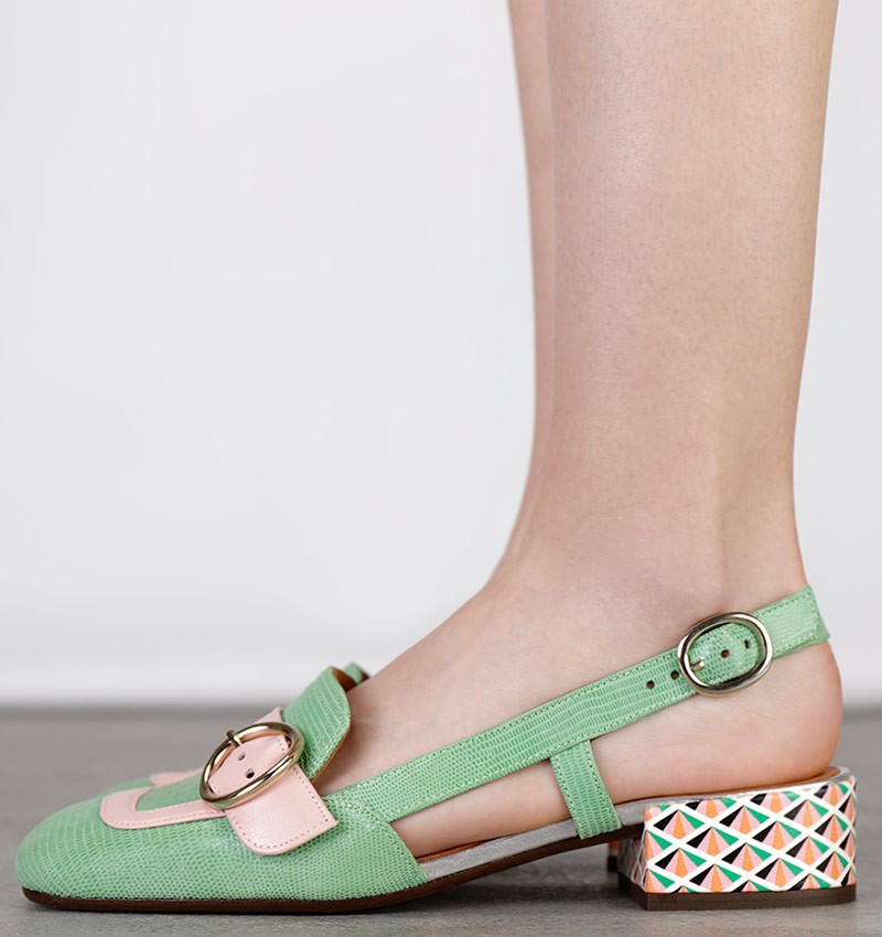 UDESY GREEN CHiE MIHARA zapatos