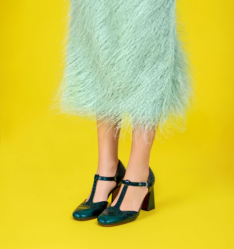 MANTE DARK GREEN CHiE MIHARA shoes