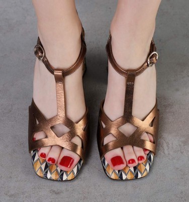 PLAU COPPER CHiE MIHARA sandals