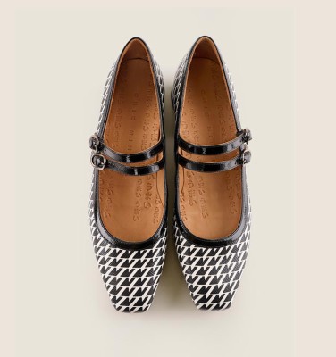 HARANA BLACK & WHITE CHiE MIHARA shoes