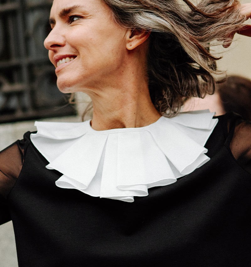 SCHWARZ-WEIßES TOP BILONGA