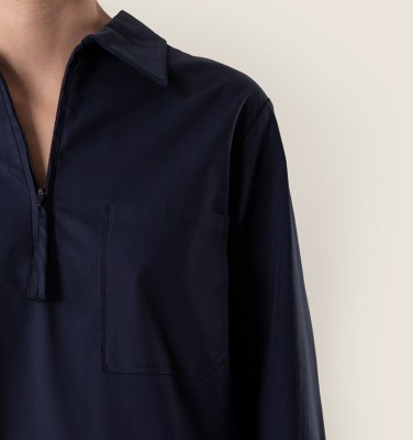 CAMISA BLANCHE AZUL MARINO
