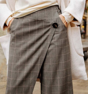 PANTALONI PAMELA A QUADRI