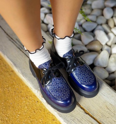 QAMBA NAVY CHiE MIHARA shoes