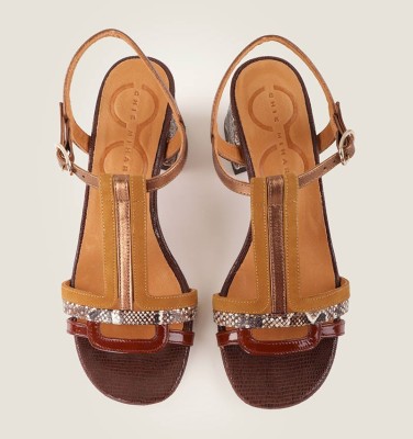 LALUCE BROWN CHiE MIHARA sandalias