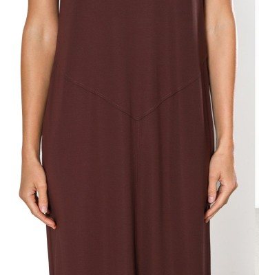 VESTIDO DORINE MARRON