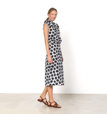 VESTIDO DAVITA BLANCO Y NEGRO