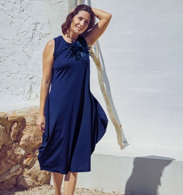 VESTIDO DAVINIA AZUL MARINO