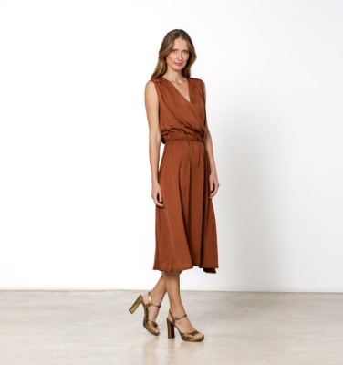 BRAUNES DAFNE KLEID