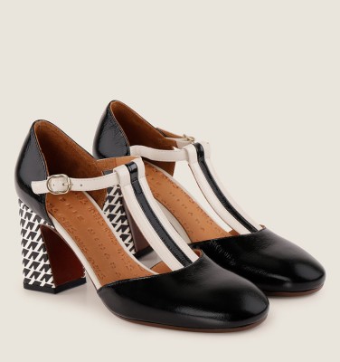 MISUR BLACK AND WHITE CHiE MIHARA shoes