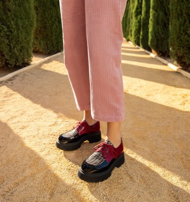 QAMBA BLACK AND GRAPE CHiE MIHARA Chie Mihara | Official Store |Spring-Summer '25