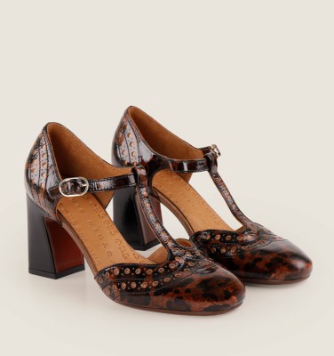 MANTE BROWN & BLACK CHiE MIHARA zapatos