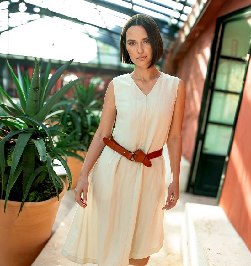 VESTIDO DOLORES BEIGE