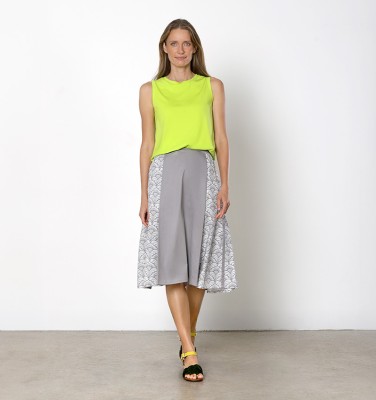 FALDA FEDERICA GRIS