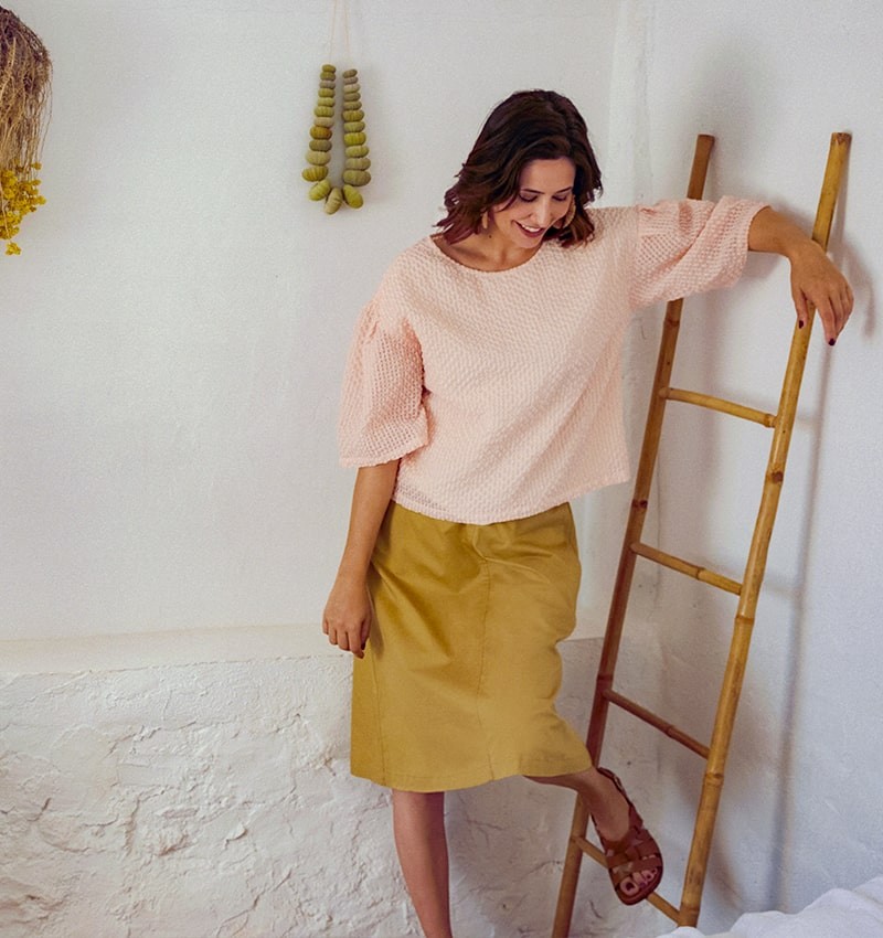 FALDA FERNANDA BEIGE