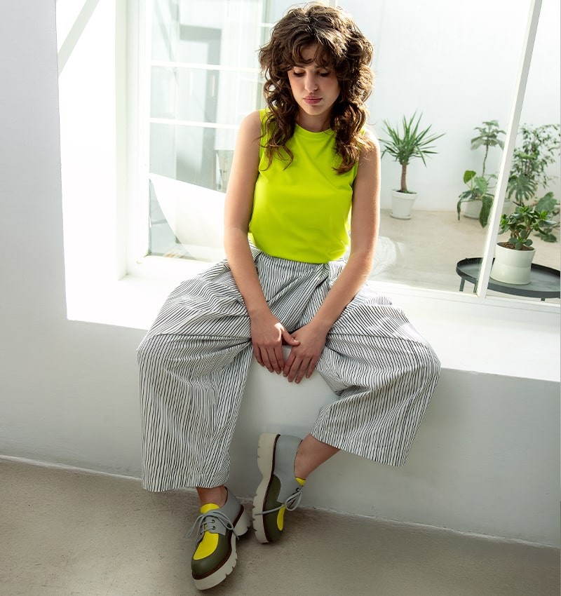 PANTALON PAULA BLANCO Y NEGRO