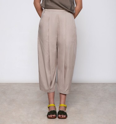 PANTALONI PERLA MARRONE CHIARO