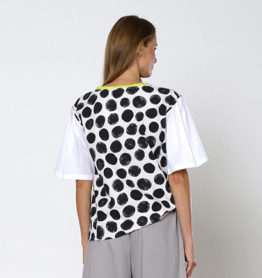 TOP TEBA BLANCO Y NEGRO