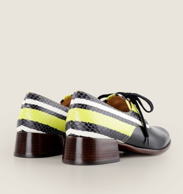 SAGAL BLACK & LIME TOP 10 CHiE MIHARA shoes