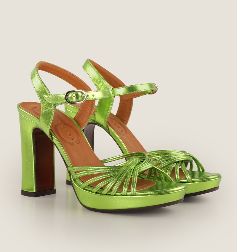 CANETI LIME CHiE MIHARA sandals