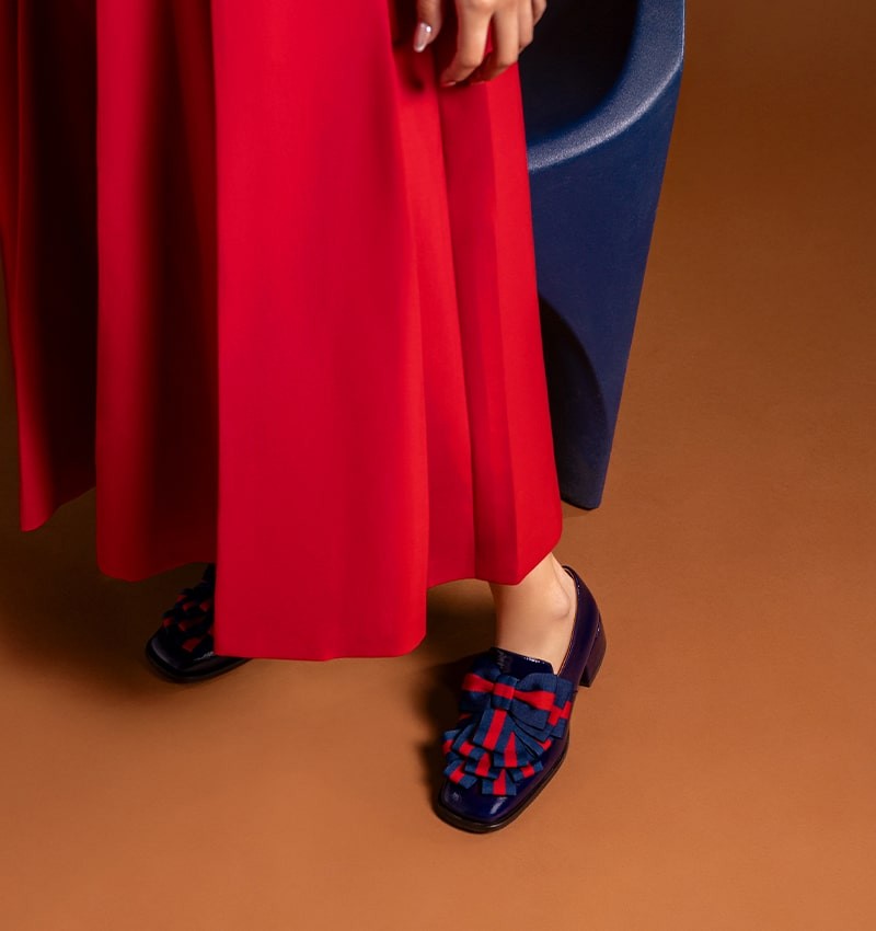 ZAPAME NAVY & RED CHiE MIHARA shoes ZAPAME NAVY & RED CHiE MIHARA shoes