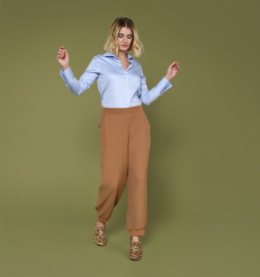 PANTALONI PANCAKE CAMMELLO