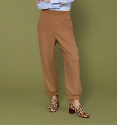 PANTALONI PANCAKE CAMMELLO