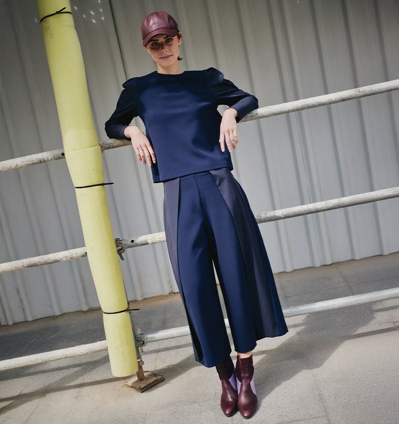 PANTALONI PAGE BLU