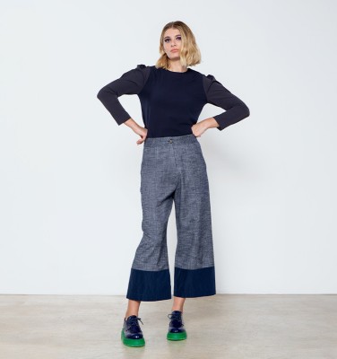 PANTALONI PRISMA BLU