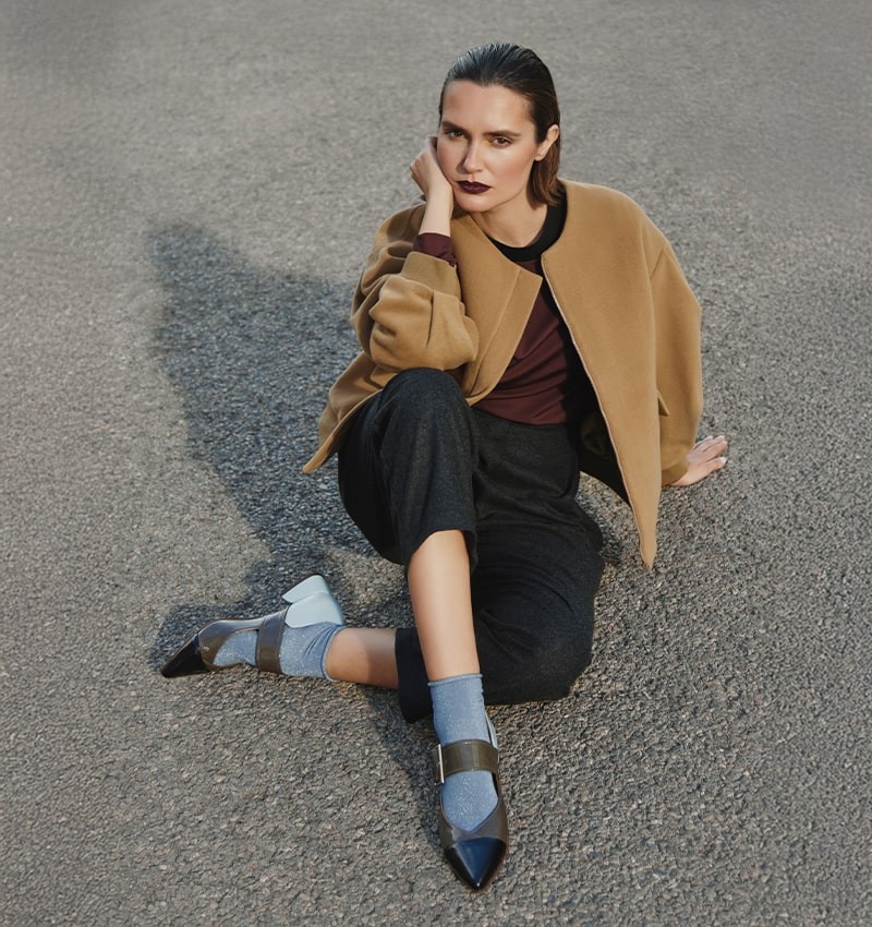 Manteau camel Catusa