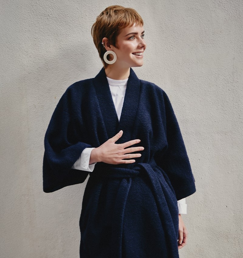 Manteau bleu Chisa