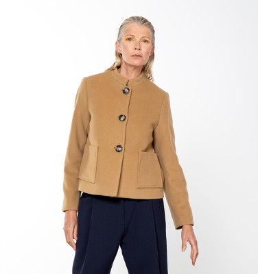 CAPPOTTO CAMMELLO COLLATA