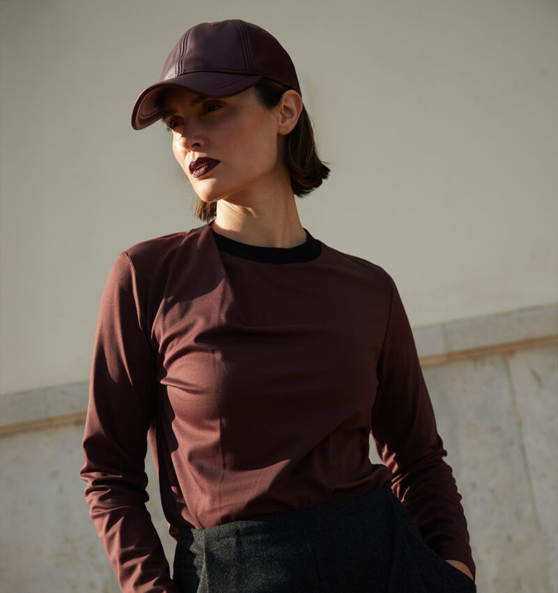 BLUSA BILMA MARRON