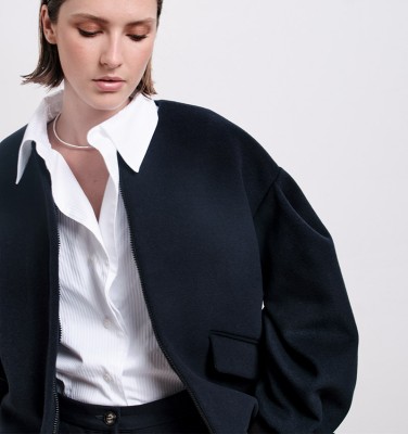 MANTEAU CATUSA BLEU MARINE