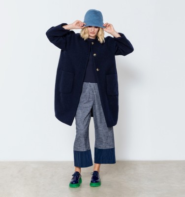 ABRIGO CORINE BLEU MARINE