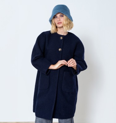 ABRIGO CORINE BLEU MARINE