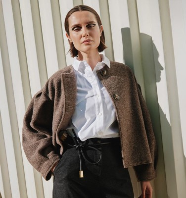 MANTEAU COUSIN GRIS