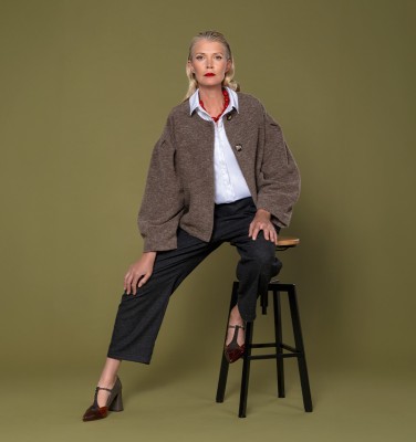 MANTEAU COUSIN GRIS